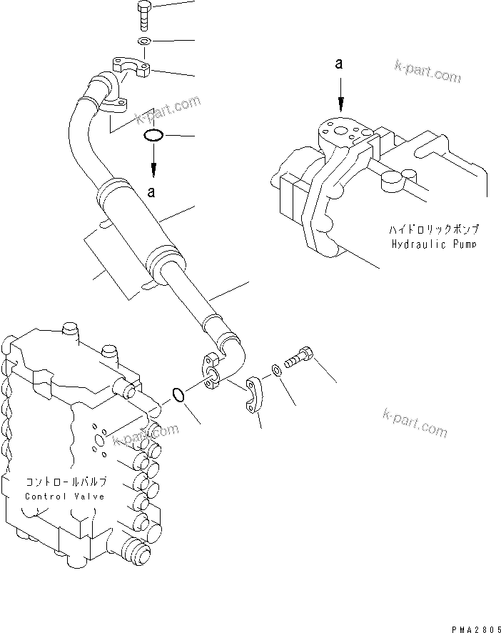 Komatsu parts book diagram for PC120-6H S/N 45001-UP: DELIVERY LINE(#45001-56999)