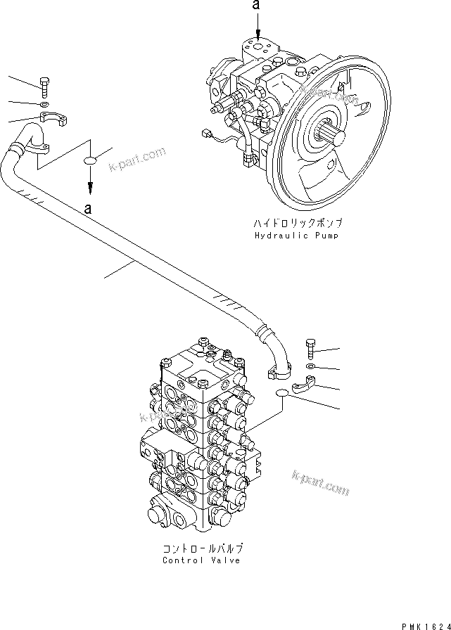 Komatsu parts book diagram for PC120-6H S/N 45001-UP: DELIVERY LINE(#57000-)