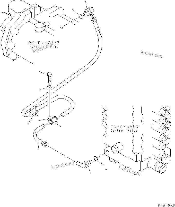 Komatsu parts book diagram for PC120-6H S/N 45001-UP: L.S. LINE(#45001-53010)
