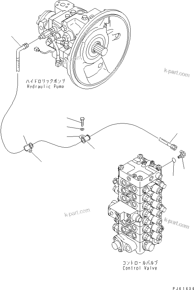 Komatsu parts book diagram for PC120-6H S/N 45001-UP: L.S. LINE(#57000-59562)