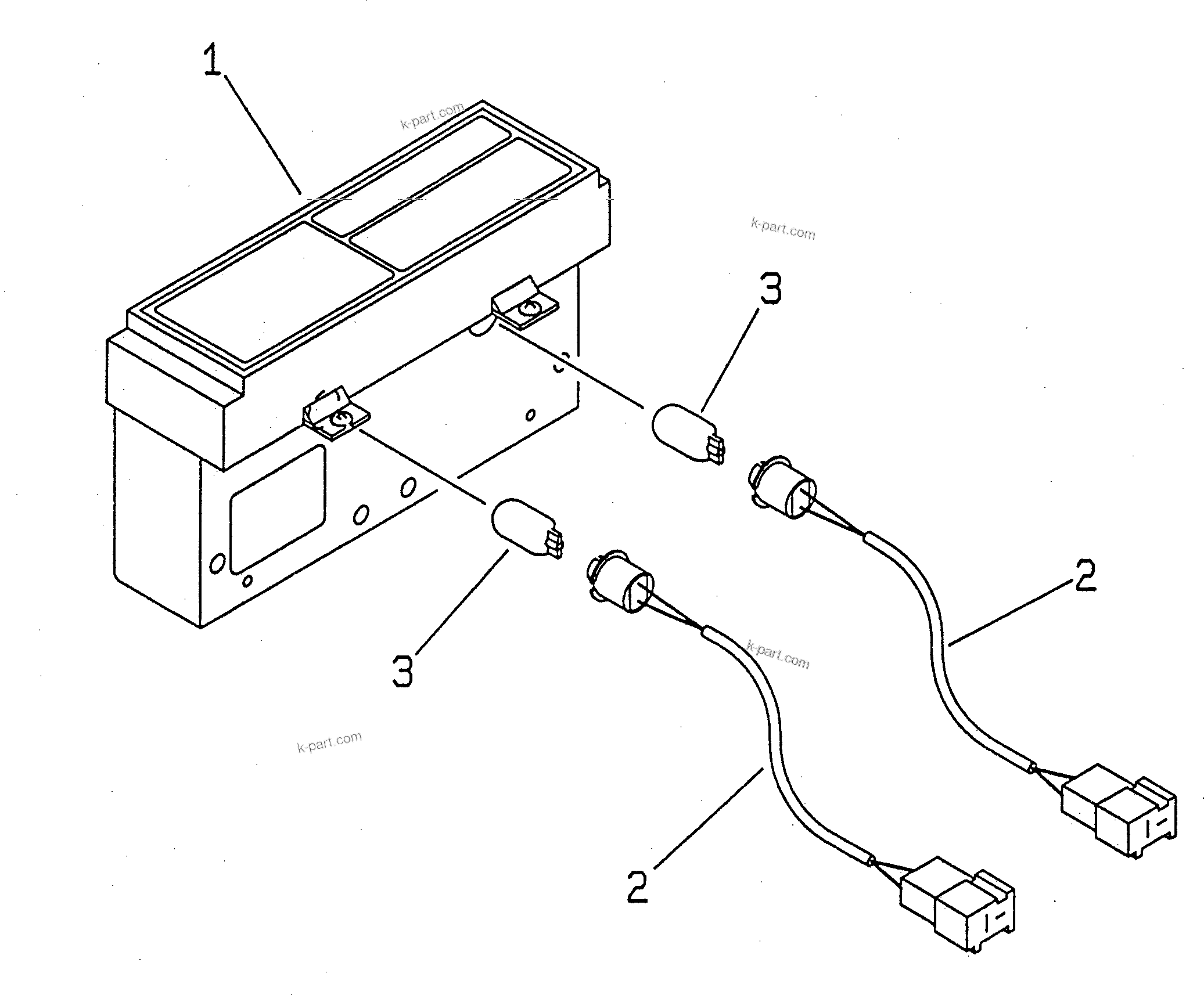 Komatsu parts book diagram for PC120-6H S/N 45001-UP: MONITOR(#45001-64839)