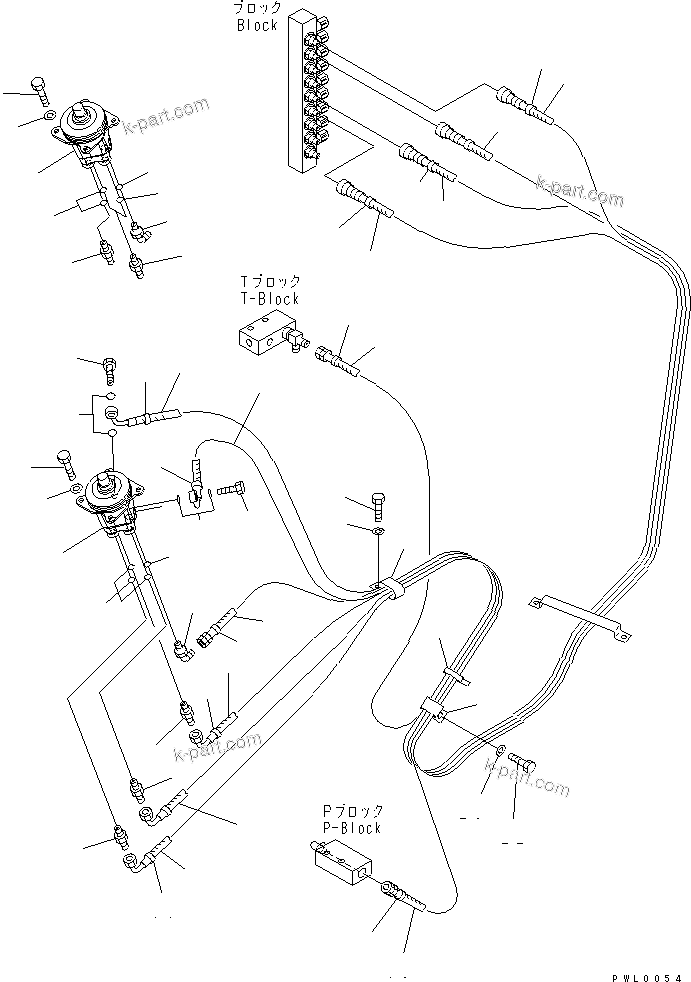 Komatsu parts book diagram for PC120-6H S/N 45001-UP: FLOOR FRAME (P.P.C. WORK LINE L.H.)(#60968-)