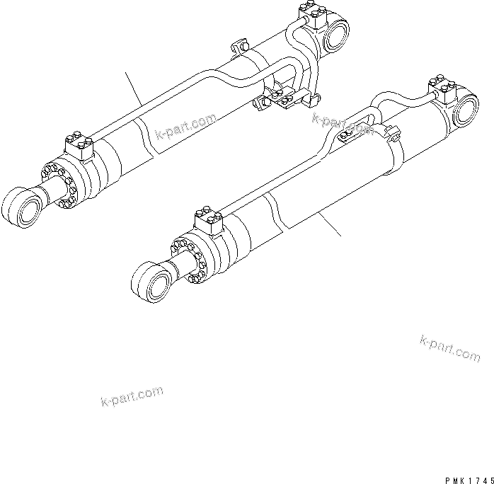 Komatsu parts book diagram for PC120-6H S/N 45001-UP: BOOM CYLINDER(#57000-)