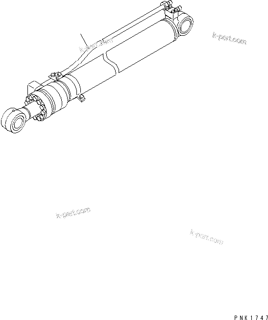 Komatsu parts book diagram for PC120-6H S/N 45001-UP: ARM CYLINDER(#45001-49820)