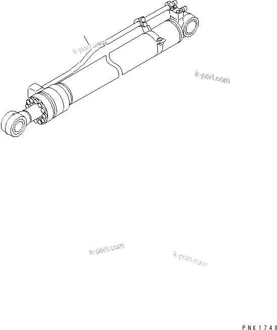 Komatsu parts book diagram for PC120-6H S/N 45001-UP: ARM CYLINDER(#50201-56999)