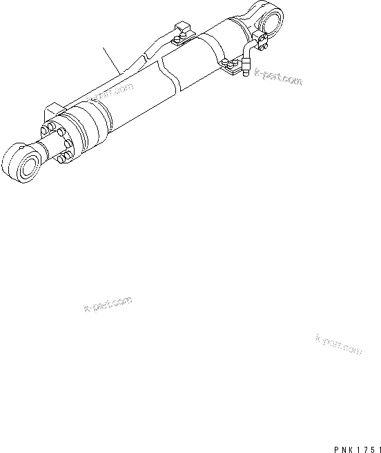 Komatsu parts book diagram for PC120-6H S/N 45001-UP: BUCKET CYLINDER (INNER PARTS)(#57000-)