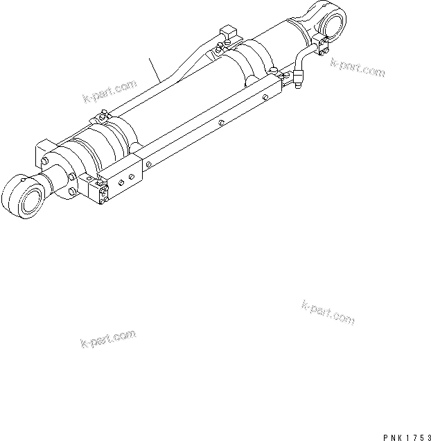 Komatsu parts book diagram for PC120-6H S/N 45001-UP: BUCKET CYLINDER (1/2) (FOR HYPER GX) (INNER PARTS)(#45001-64839)
