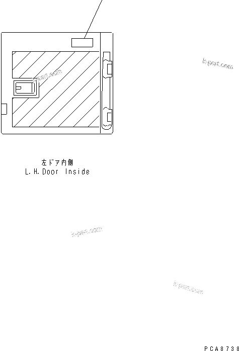 Komatsu parts book diagram for PC120-6H S/N 45001-UP: PLATE (AIR CLEANER ? DOUBLE ELEMENT) (JAPANESE)(#51514-)