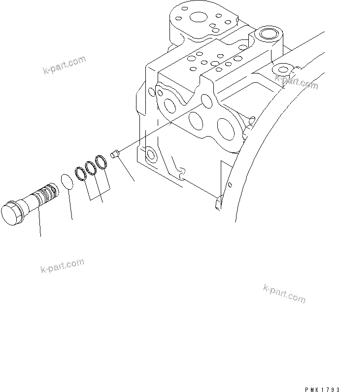 Komatsu parts book diagram for PC120-6H S/N 45001-UP: MAIN PUMP (7/10)(#57000-)