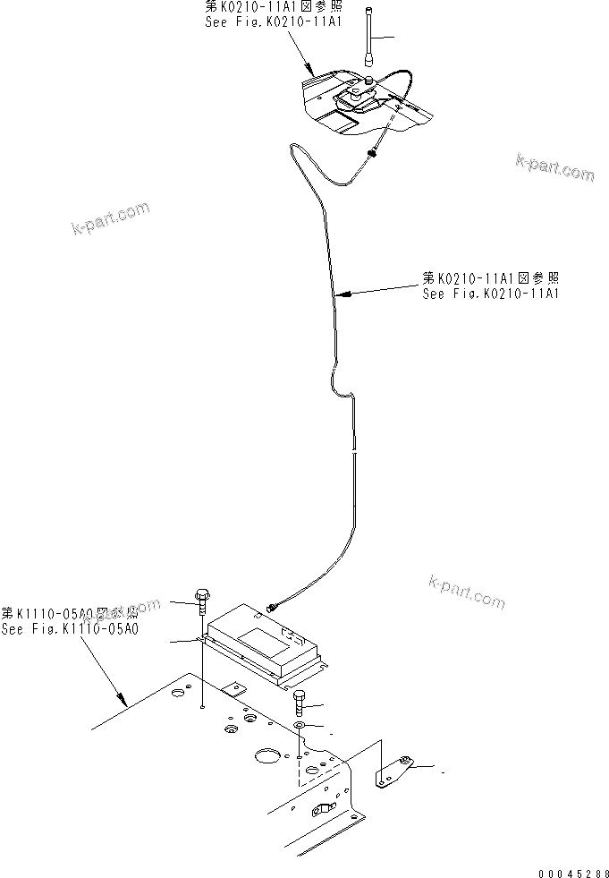 Komatsu parts book diagram for PC1250SP-8 S/N 30001-30157 (ecot3, For SP): ORBCOMM(#30001-)