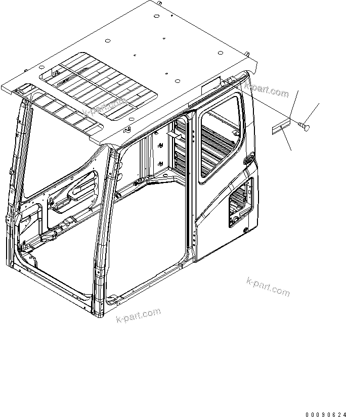 Komatsu parts book diagram for PC1250SP-8 S/N 30001-30157 (ecot3, For SP): CAUTION PLATE (FOR LV2 GUARD) (TOP GUARD) (TURKISH)(#30001-)