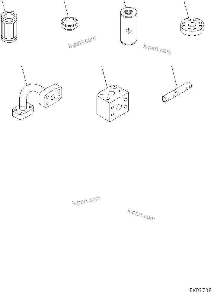 Komatsu parts book diagram for PC1250SP-8 S/N 30001-30157 (ecot3, For SP): FLUSHING AND BLIND PARTS (FLUSHING PARTS)(#30001-)
