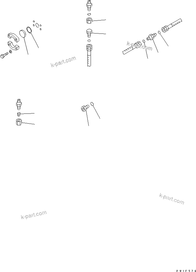 Komatsu parts book diagram for PC1250SP-8 S/N 30001-30157 (ecot3, For SP): FLUSHING AND BLIND PARTS (SEIVEL BLIND PARTS)(#30001-)