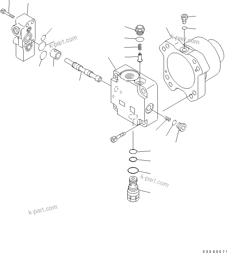 Komatsu parts book diagram for PC1250SP-8 S/N 30001-30157 (ecot3, For SP): FAN MOTOR (1/2) (FOR AFTER COOLER)(#30001-)