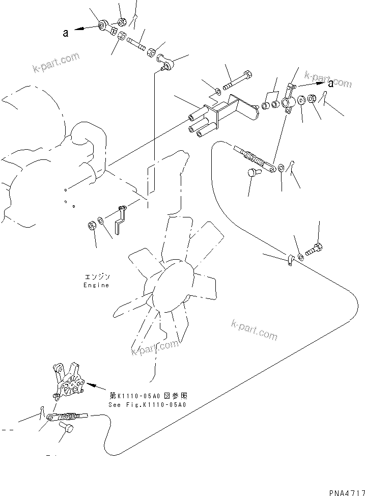 Komatsu parts book diagram for PC128UU-1 S/N 1001-UP: FUEL CONTROL(#1001-2346)