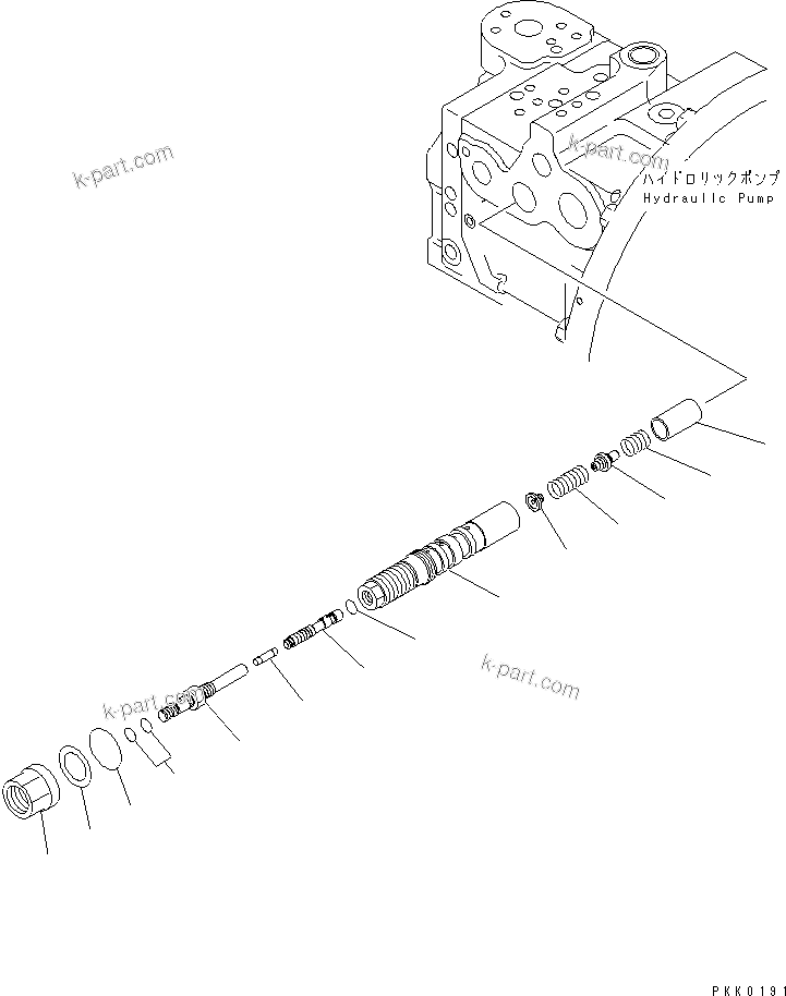 Komatsu parts book diagram for PC128UU-1 S/N 1001-UP: MAIN PUMP (5/10)(#2347-)