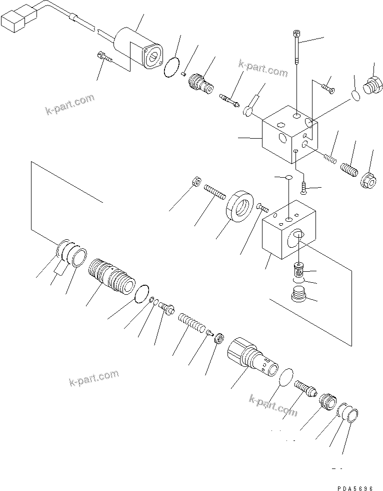 Komatsu parts book diagram for PC128UU-1 S/N 1001-UP: SWING MOTOR (3/3)(#1001-2346)