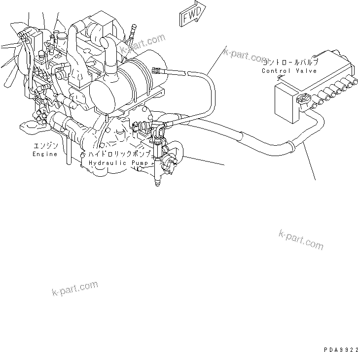 Komatsu parts book diagram for PC128UU-1 S/N 1001-UP: PERIODICAL REPLACEMENT CRITICAL PARTS (2/2) (HYDRAULIC HOSE)(#2347-)