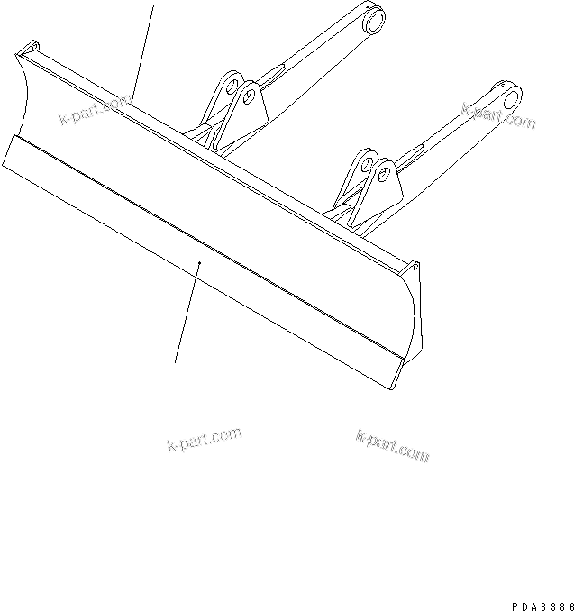 Komatsu parts book diagram for PC128UU-1 S/N 1001-UP: BLADE