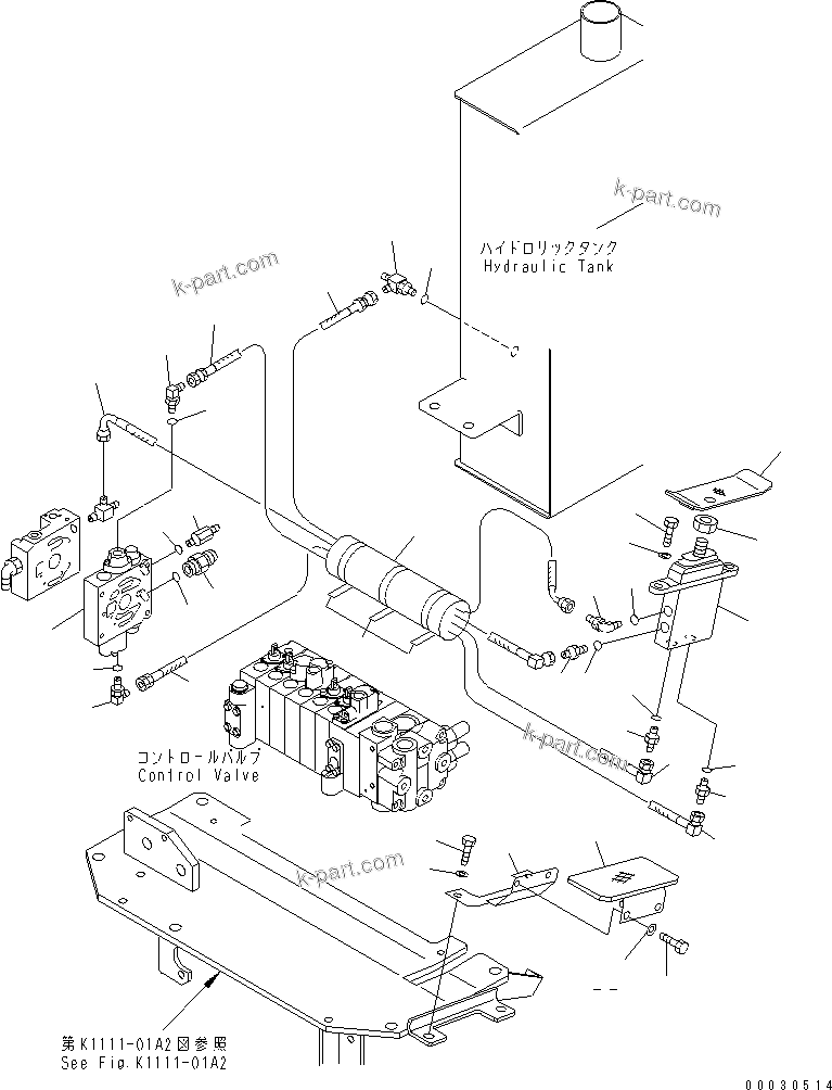 Komatsu parts book diagram for PC12R-8 S/N 10001-UP: ATTACHMENT CONTROL PEDAL AND TRAVEL CONTROL STAND MOUNTING PARTS (U.S.A. SPEC.)