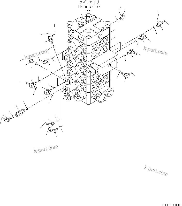 Komatsu parts book diagram for PC138US-2-A S/N 4501-UP: ARM AND BUCKET LINE (2/3)