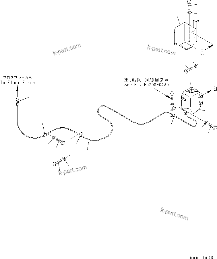 Komatsu parts book diagram for PC138US-2-A S/N 4501-UP: WINDOW WASHER