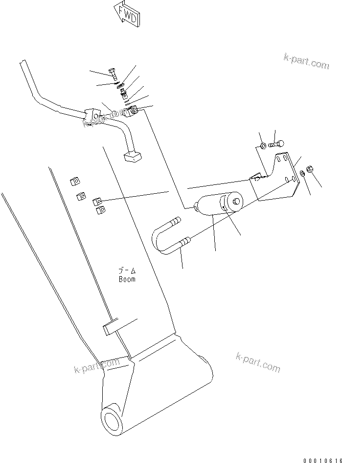 Komatsu parts book diagram for PC138US-2-A S/N 4501-UP: BREAKER ADAPTER KIT (ACCUMULATOR)