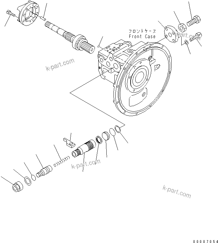 Komatsu parts book diagram for PC138US-2-A S/N 4501-UP: MAIN PUMP (4/8)