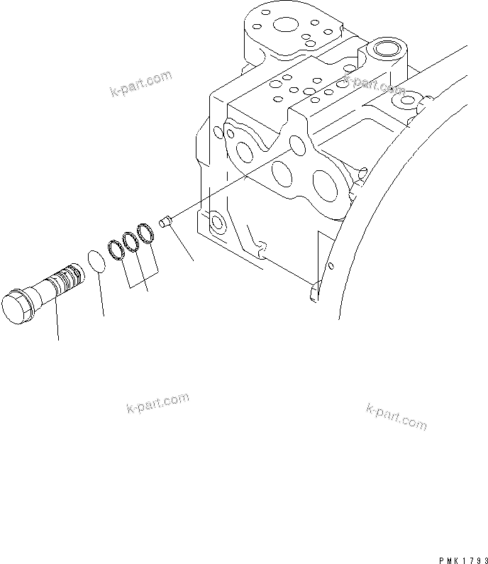 Komatsu parts book diagram for PC138US-2-A S/N 4501-UP: MAIN PUMP (7/8)