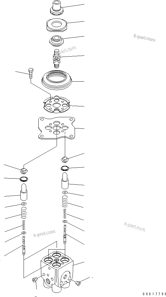 Komatsu parts book diagram for PC138US-2-A S/N 4501-UP: PPC VALVE (FOR WORK EQUIPMENT) (FOR JAPAN)