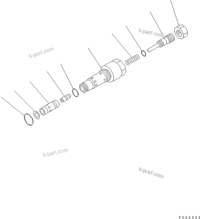 Komatsu parts book diagram for PC150-5 S/N 6001-UP: MAIN PUMP (14/15)