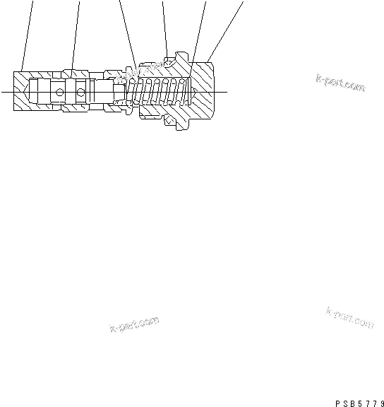 Komatsu parts book diagram for PC150LGP-6K S/N K35001-UP: TRAVEL MOTPR (3/3) (INNER PARTS)