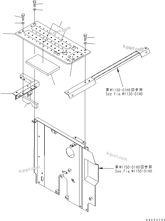 Komatsu parts book diagram for PC160LC-7E0 S/N 20001-UP (TIER 3): PARTITION