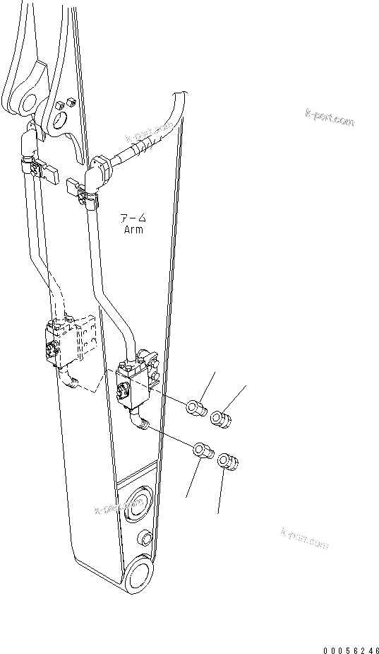Komatsu parts book diagram for PC160LC-7E0 S/N 20001-UP (TIER 3): BREAKER ADAPTER (FOR MATSUDA)