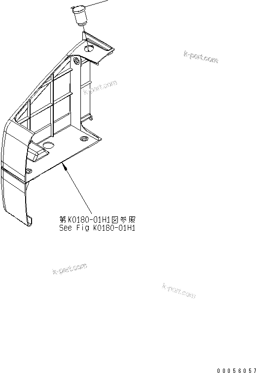 Komatsu parts book diagram for PC160LC-7E0 S/N 20001-UP (TIER 3): PLATE (12V POWER SOURCE) (ENGLISH)
