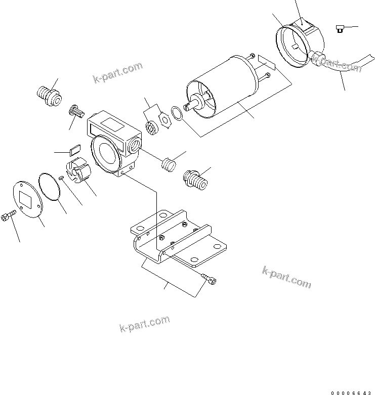 Komatsu parts book diagram for PC160LC-7E0 S/N 20001-UP (TIER 3): REFUELING PUMP (INNER PARTS)