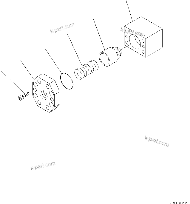 Komatsu parts book diagram for PC1800-6-M1 S/N 10001-UP: RETURN LINES (CHECK VALVE) (FOR V1 ? V2 AND V3 VALVE)