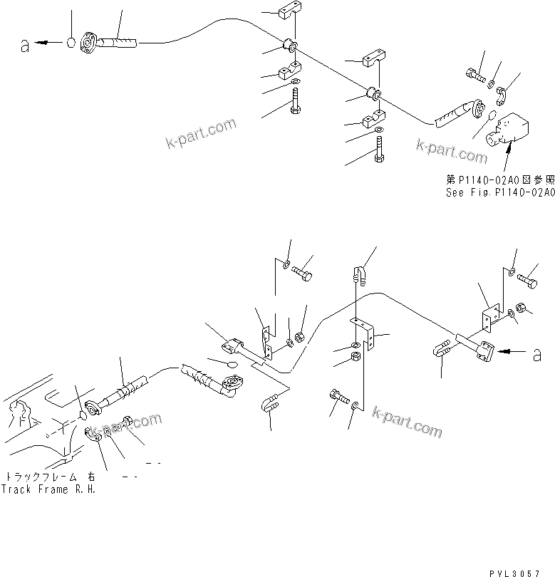 Komatsu parts book diagram for PC1800-6-M1 S/N 10001-UP: HIC LINES (R.H.)