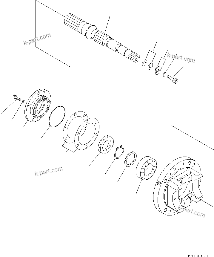 Komatsu parts book diagram for PC1800-6-M1 S/N 10001-UP: MAIN PUMP (2/13) (NO.1 PUMP)