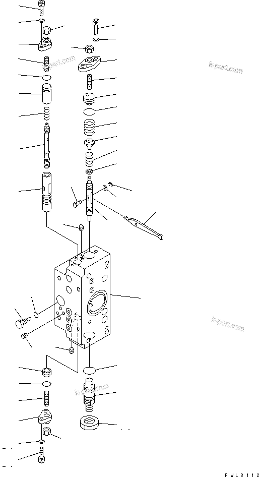 Komatsu parts book diagram for PC1800-6-M1 S/N 10001-UP: MAIN PUMP (8/15) (WITH TVC VALVE)(#10011-)