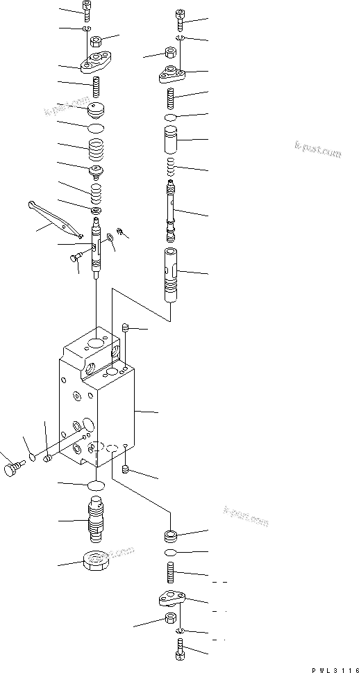 Komatsu parts book diagram for PC1800-6-M1 S/N 10001-UP: MAIN PUMP (12/15) (WITH TVC VALVE)(#10011-)