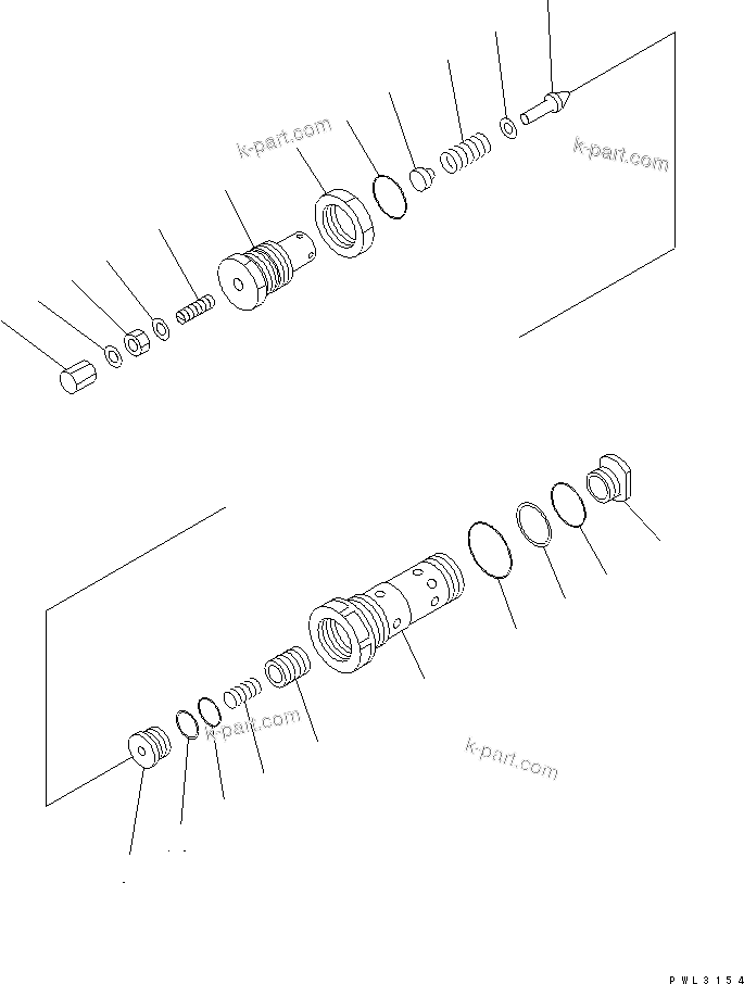 Komatsu parts book diagram for PC1800-6-M1 S/N 10001-UP: SAFETY VALVE