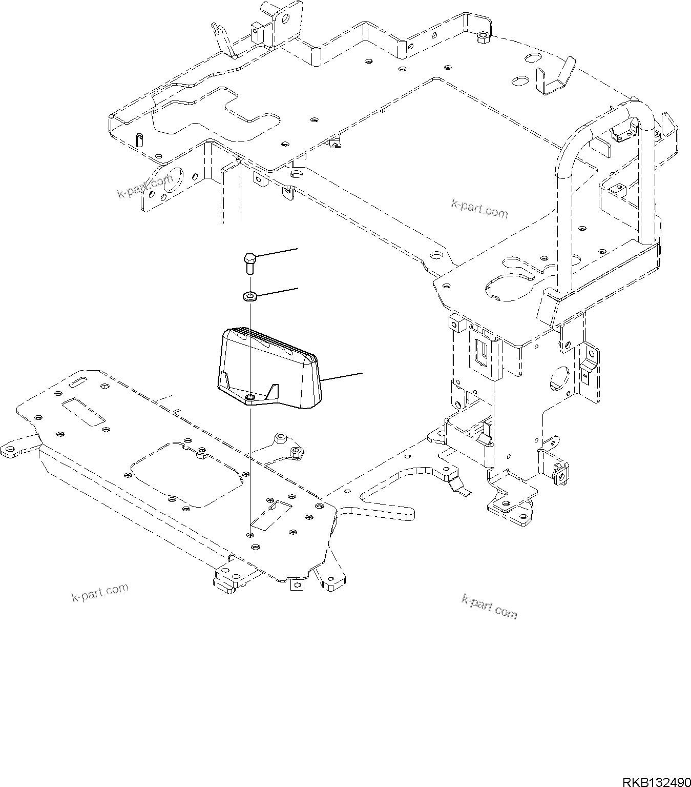 Komatsu parts book diagram for PC18MR-5 S/N F10001 AND UP: FLOOR FRAME WITH PROPORTIONAL AND QUICK COUPLER, FOOTREST