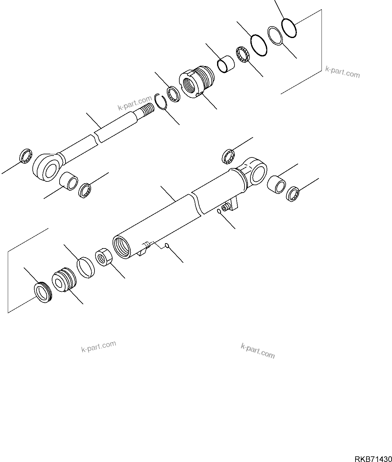 Komatsu parts book diagram for PC18MR-5 S/N F10001 AND UP: TRACK FRAME (RUBBER SHOE), INNER PARTS,VARIABLE GAUGE CYLINDER
