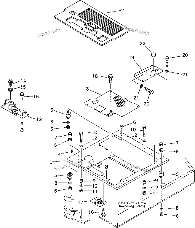 Komatsu parts book diagram for PC20-6 S/N 24001-UP: MACHING CAB (1/3) (FOR BREAKER)