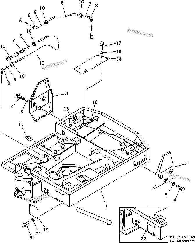 Komatsu parts book diagram for PC20-6 S/N 24001-UP: REVOLVING FRAME (BREAKER AND ATTACHMENT)(#24001-29360)