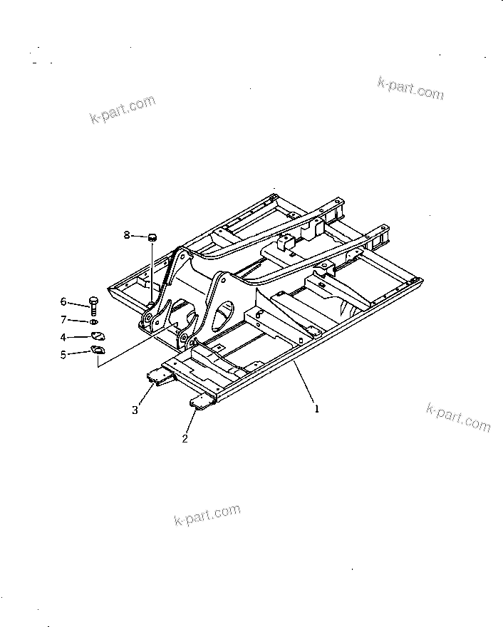 Komatsu parts book diagram for PC200-5 S/N 45001-UP: REVOLVING FRAME (WITH HD UNDER COVER AND FOPS) (#57469-57492 ?58019-)