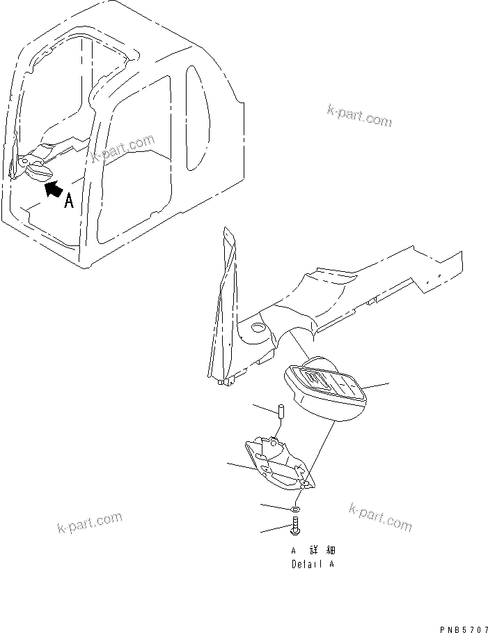 Komatsu parts book diagram for PC200EL-6K S/N K30001-UP: MONITOR