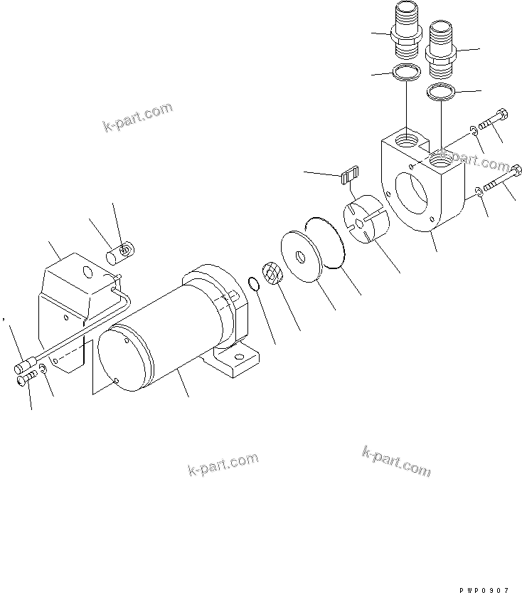 Komatsu parts book diagram for PC200EL-6K S/N K30001-UP: REFUELING PUMP (INNER PARTS)(#K32022-)