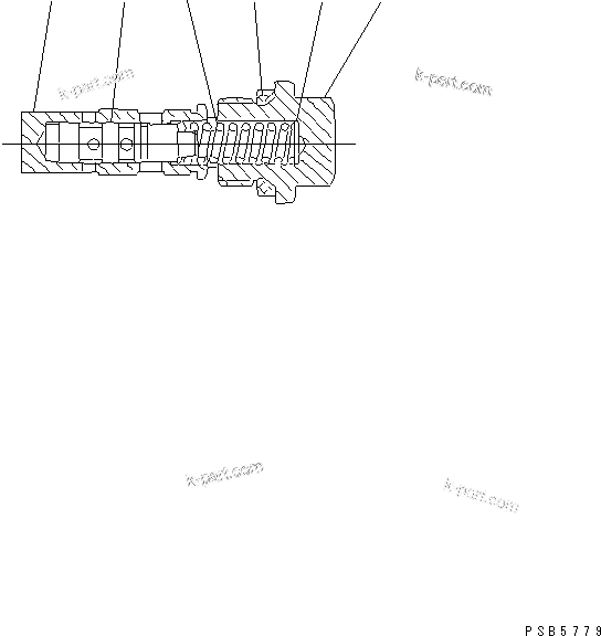 Komatsu parts book diagram for PC200EL-6K S/N K30001-UP: TRAVEL MOTOR (3/3)